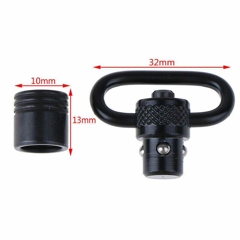 2Pack QD Tactical Push Button Sling Swivel Mount Adapter For Shotgun Gun & Rifl