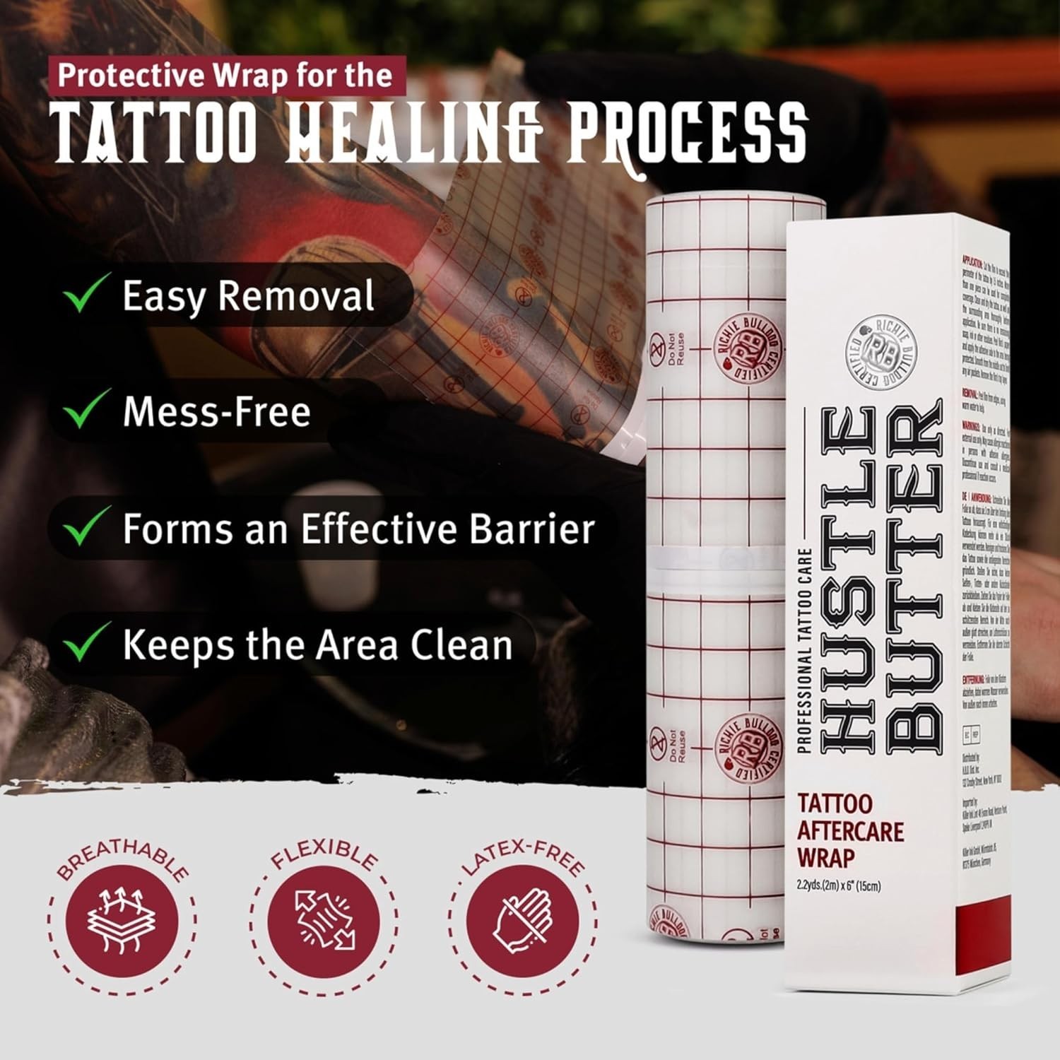 The Hustle Essentials - Tattoo Care Kit - Butter Balm, Antibac Soap, & Wrap