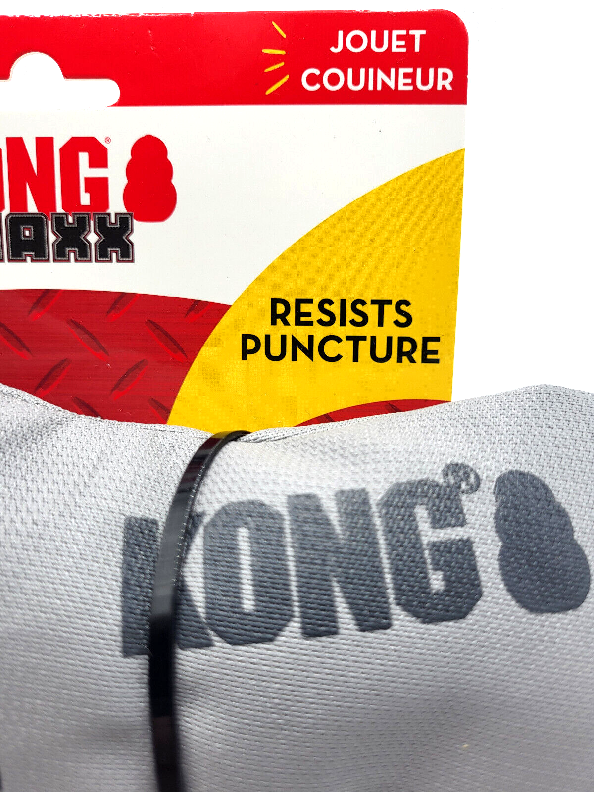 KONG Maxx Rhino Large Durable Squeaky Strong Fabric Dog Fetch Toy 12x9"