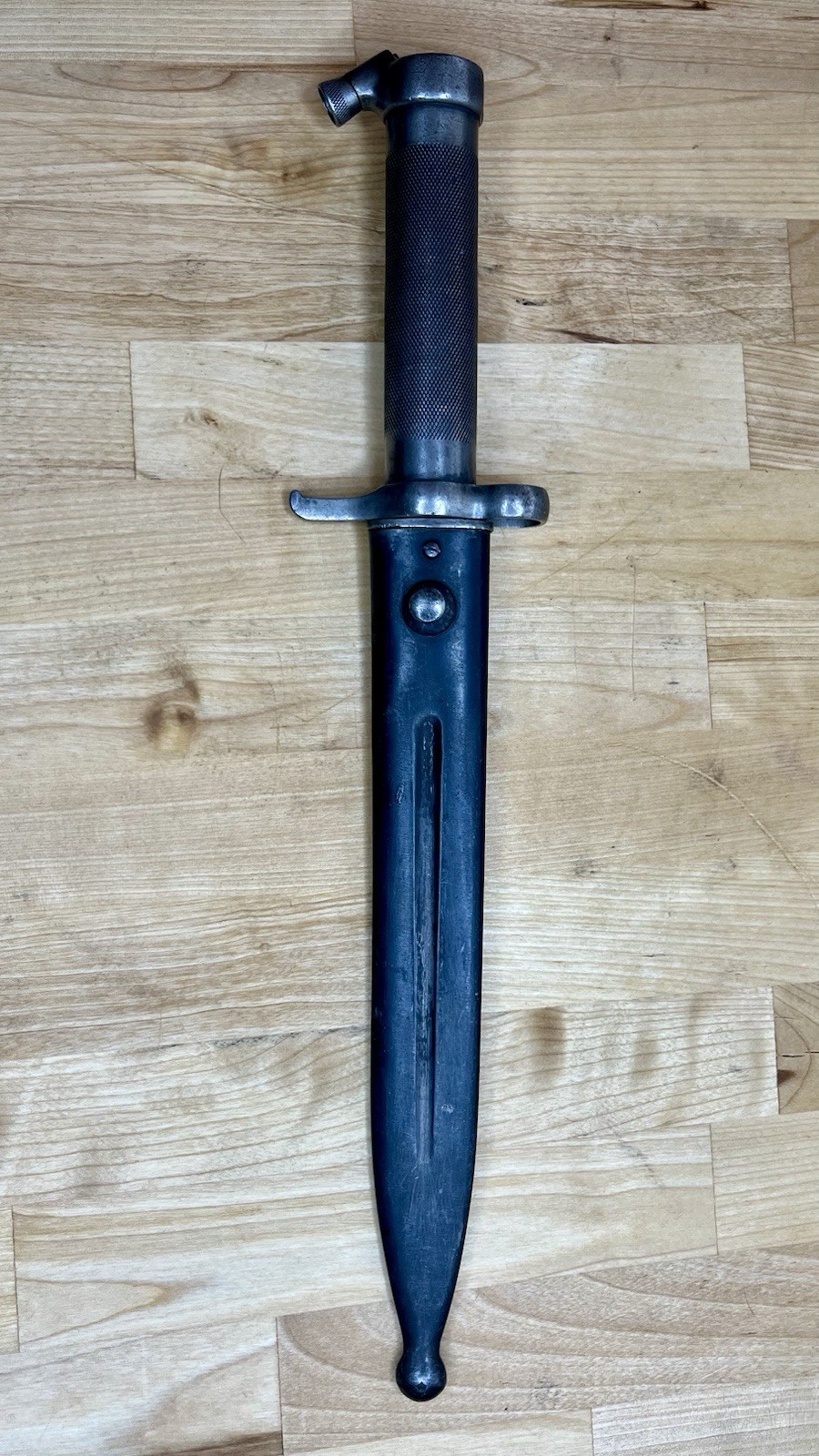 Swedish Mauser M1896 Bayonet & Scabbard Pre WW1 Post War Crown & Unit Markings