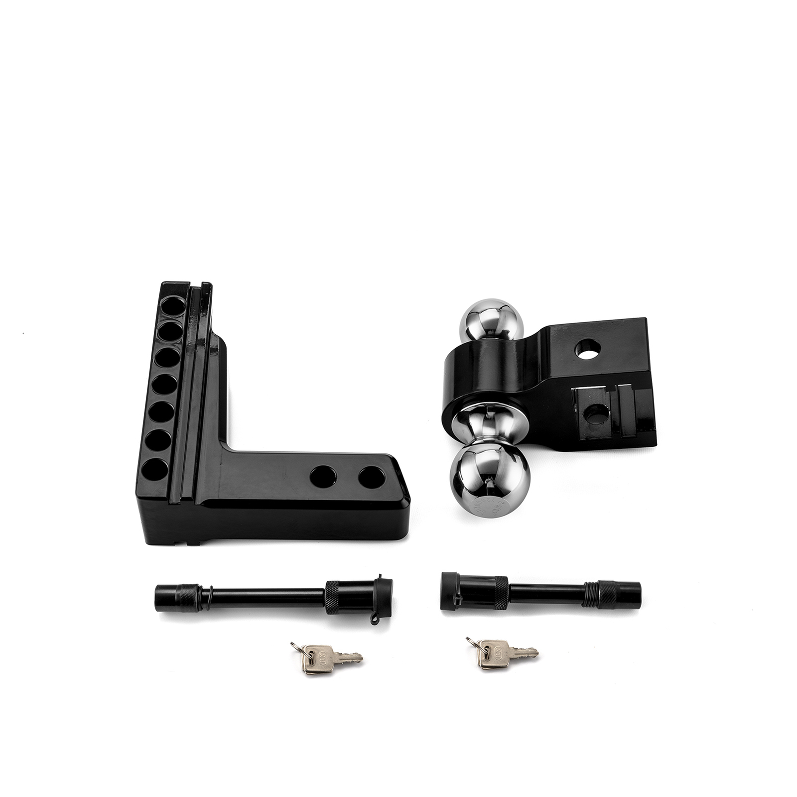 2'' Receiver 6'' Drop Hitch Ball Mount For Chevy Silverado GMC Sierra 1500 2500