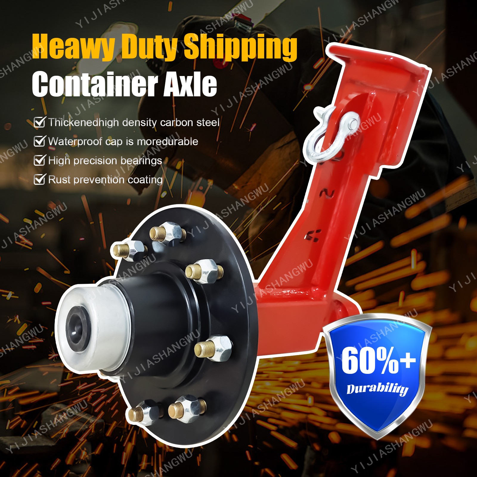 New upgrade Superior Shipping Container Wheels ，8x6.5 Lug ，container accessories