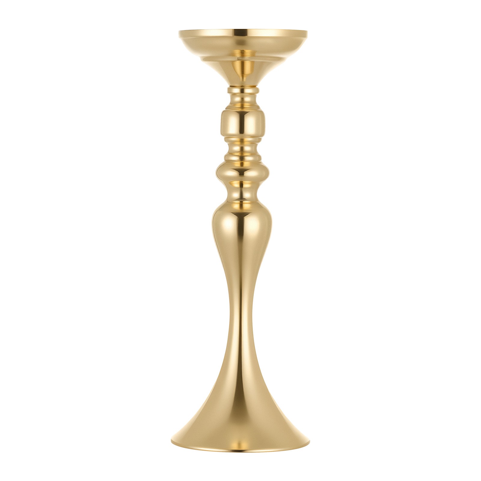 Uimoso 16 PCS Wedding Flower Vase 15in Tall Crystal Table Centerpieces Gold