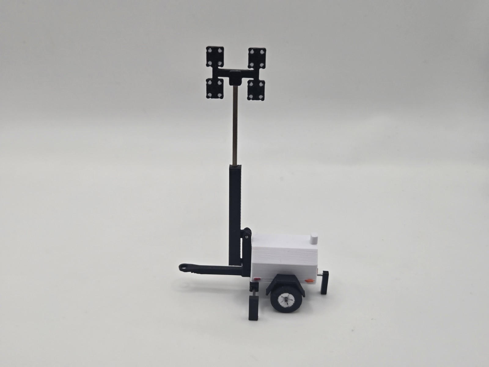 1/64 Scale Posable LED Light Tower in White