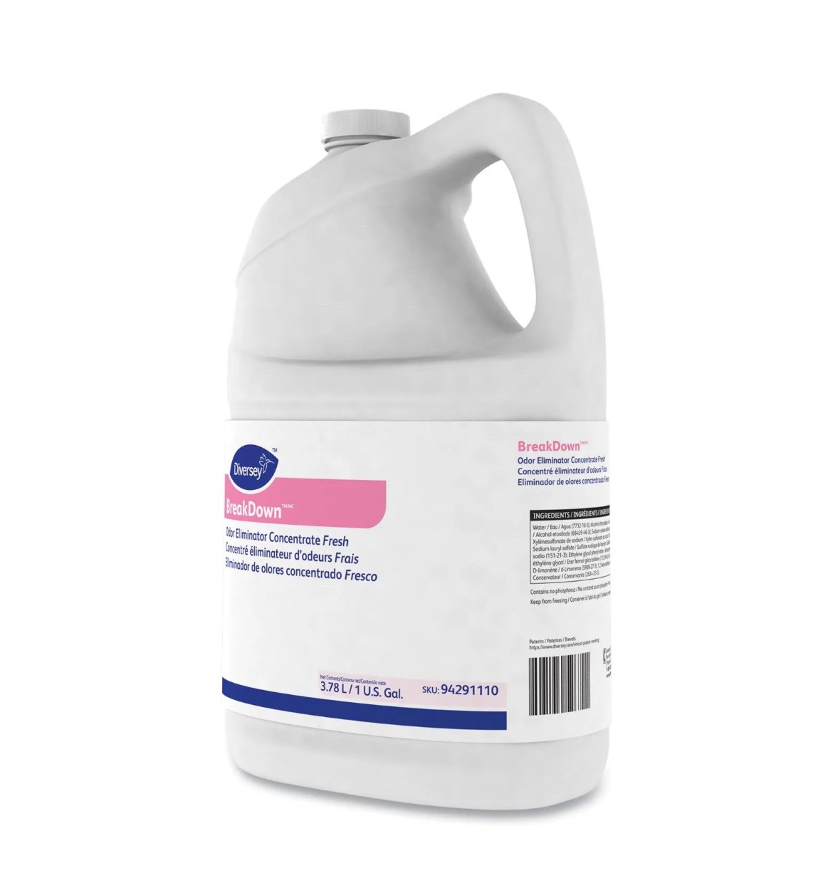 Diversey 1 Gallon Breakdown Odor Eliminator & Cleaner Fresh Scent