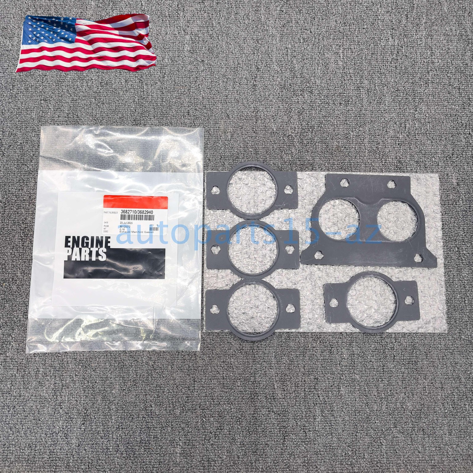 Exhaust Manifold Tube Gaskets Set Fit For Cummins 15L ISX QSX 3682710 3682940 US