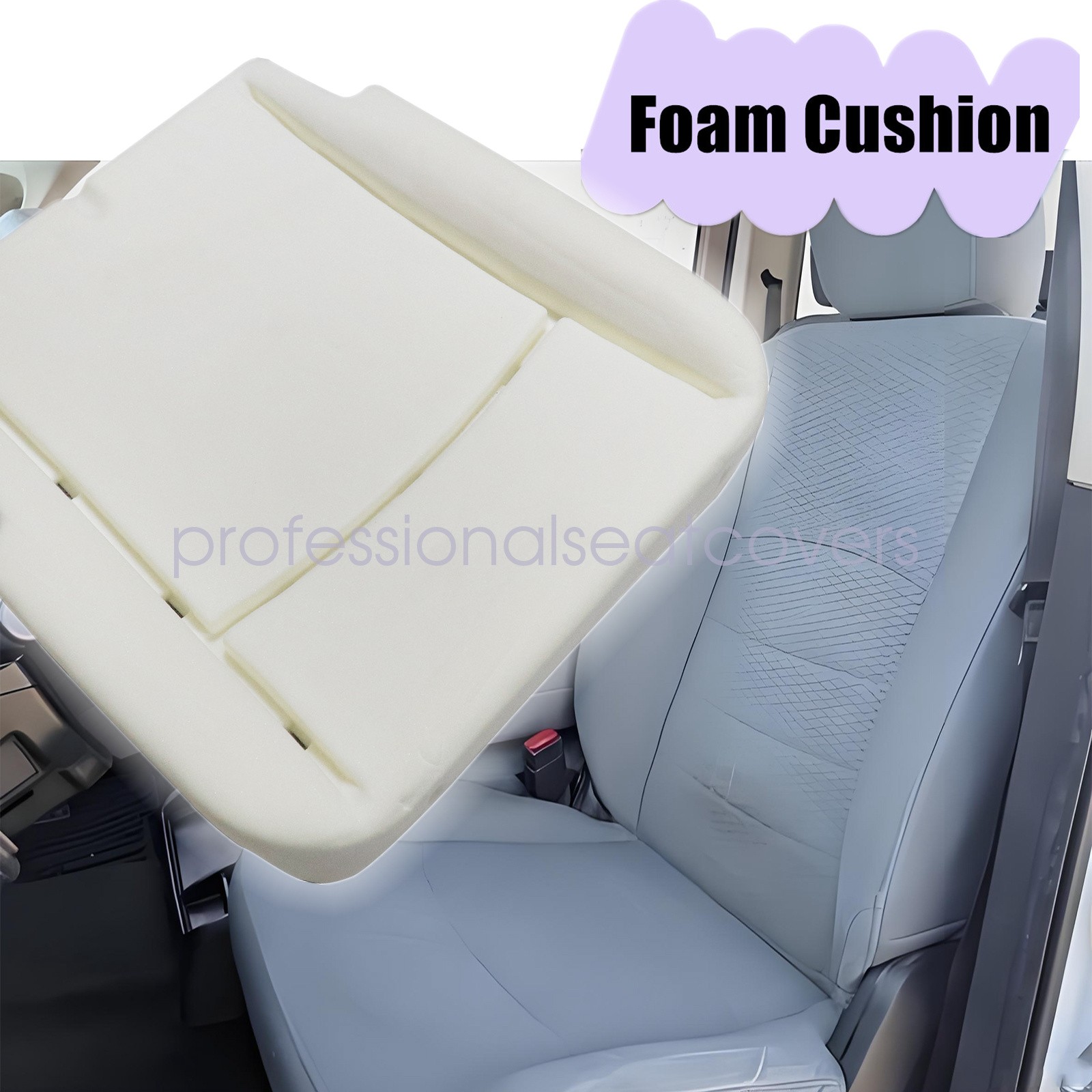 Fits 2013-2018 Dodge Ram 1500 2500 Driver Bottom Seat Cover With Foam Cushion