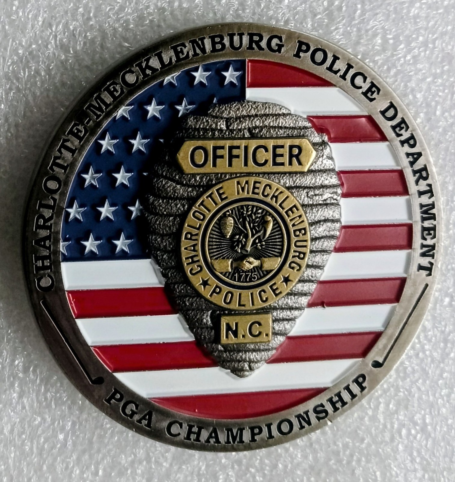 CHARLOTTE MECKLENBURG Police PGA Protection CHALLENGE COIN sheriff NC security