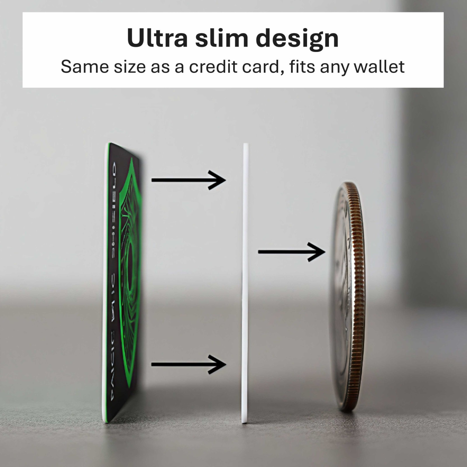 RFID Blocking Card (2 Pack) Identity Protection Wallet Credit Cards Debit ID NFC