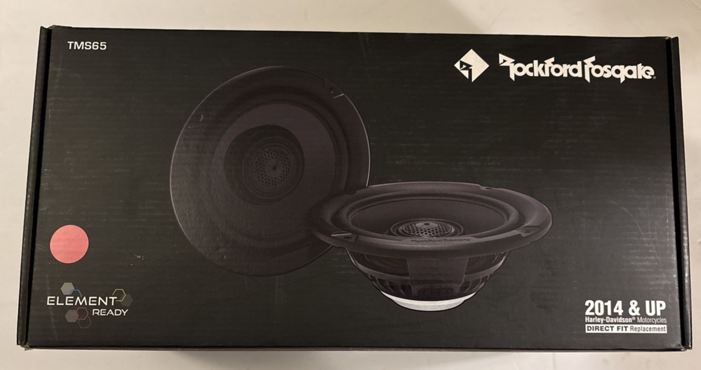 Rockford Fosgate TMS65 6.5" Full Range Fairing Speakers for Harley Davidson