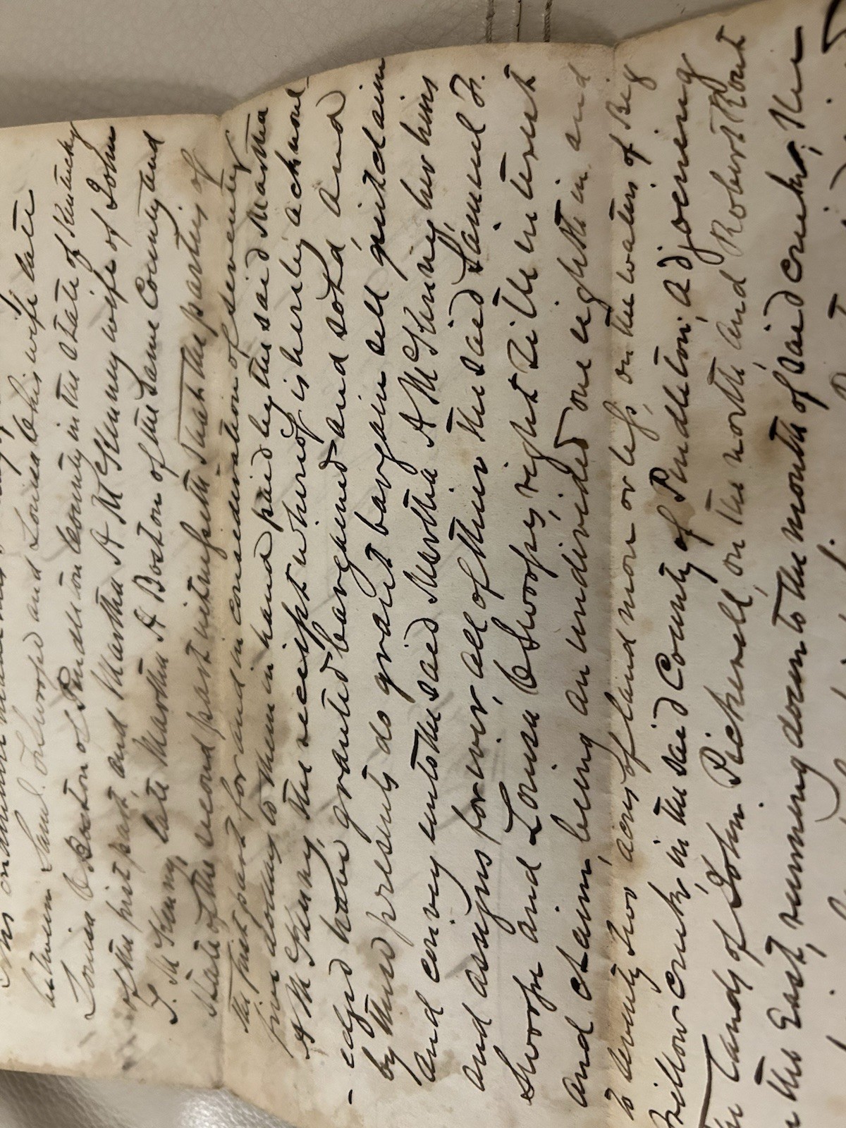 1859 Indenture Kentucky Antique Signed Document