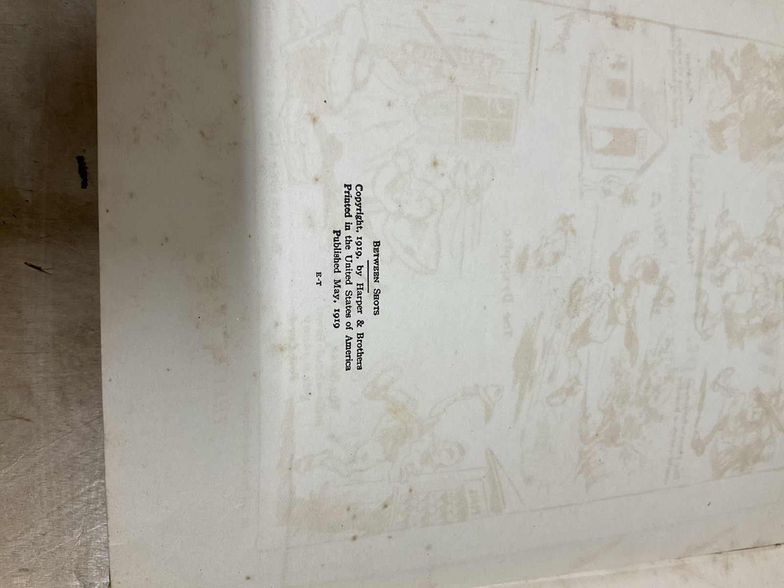 Between Shots By Capt. PL Crosby WWI ERa Parody Comic bk-p16