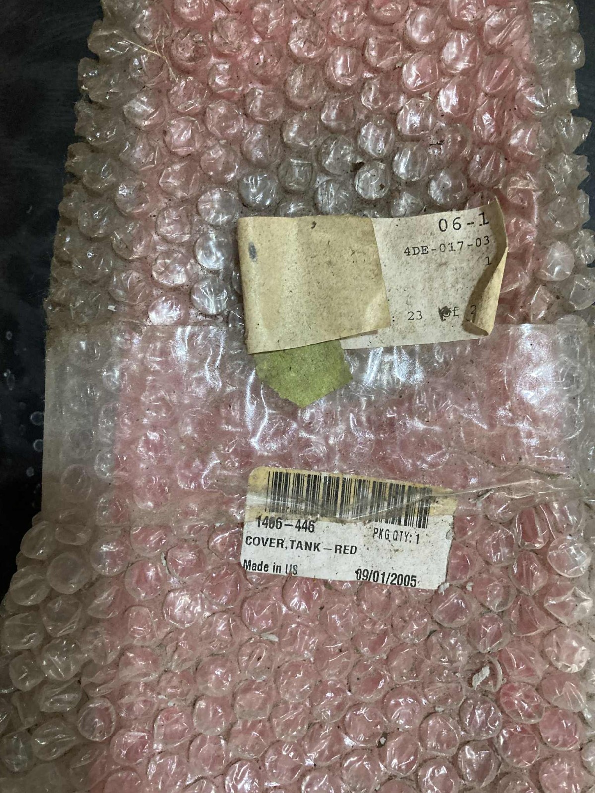 1406-446, ARCTIC CAT, COVER TANK RED DVX 400, OEM NEW