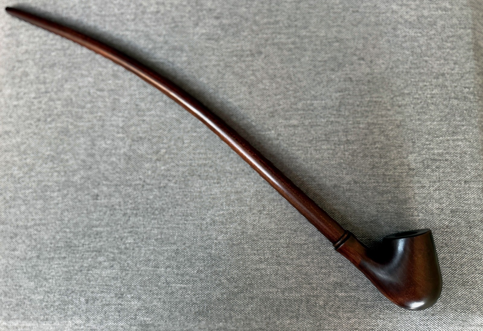 Smoking tobacco wooden long pipe 19.1 Churchwarden handmade stem