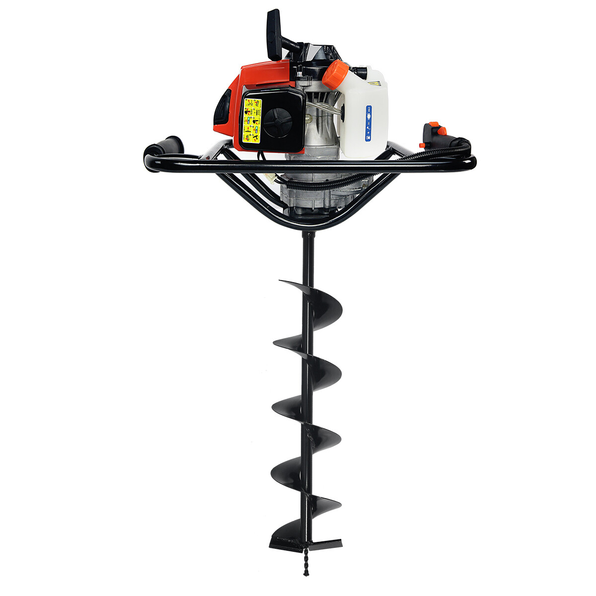 XtremepowerUS 2.5HP Post Hole Digger Gas 2-Stroke 63cc Auger Digging Powerhead