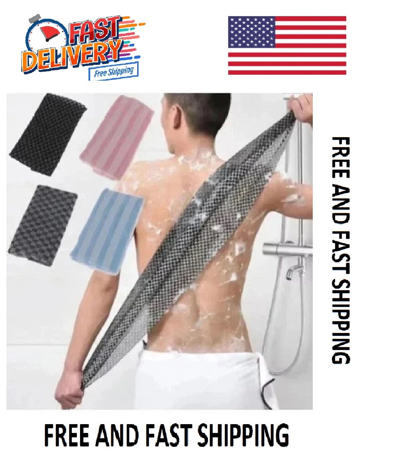 Blissal Exfoliating Shower Towel Blissal Scrub Cloth for Women and Men