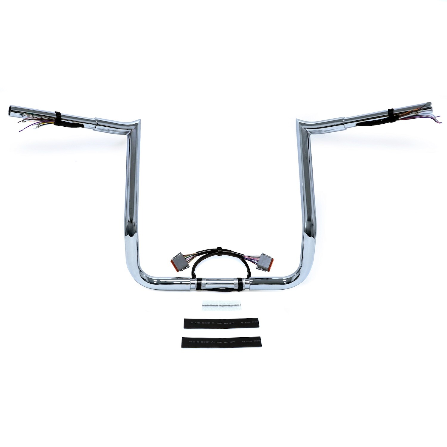 12" Prewired 1.25" Meat-hook Bar For 96-06 FLHT FLHTCI FLTRI FLHTI FLHX FLHXI