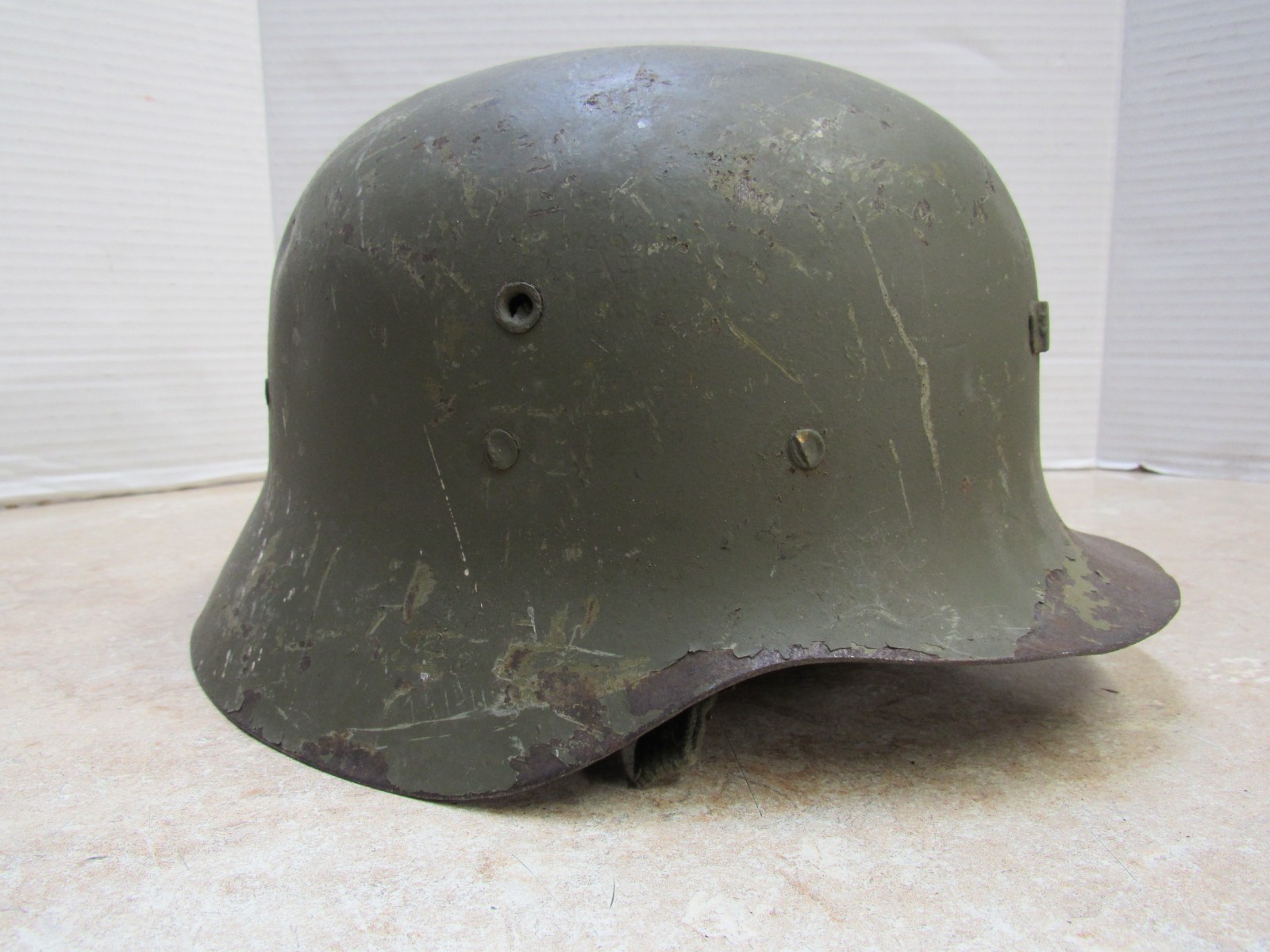 Original WW2 Era Spanish M42 Helmet Post War Liner Modelo Z