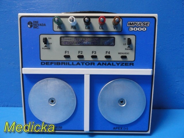 DNI Nevada Impulse 3000 Biomedical ECG Simulator & Energy Analyzer ~ 39632
