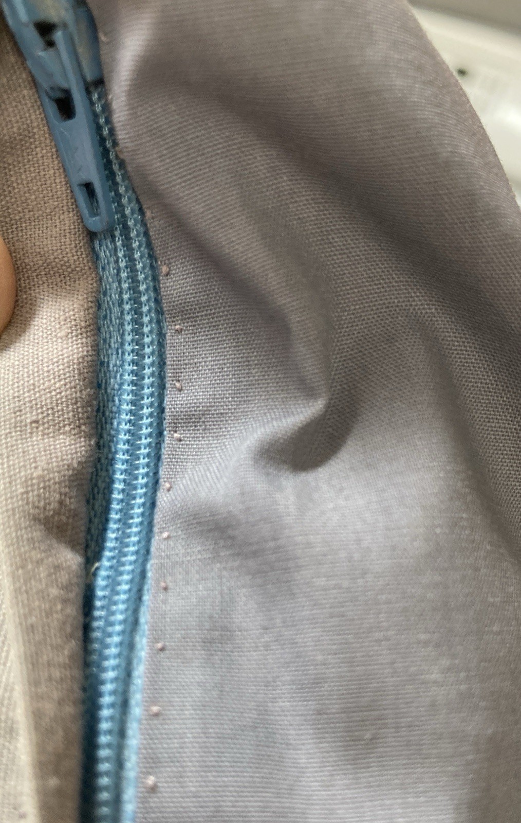 Hmong Story Pillow Throw Tapestry Embroidered Patchwork Textile Zip Close Blues