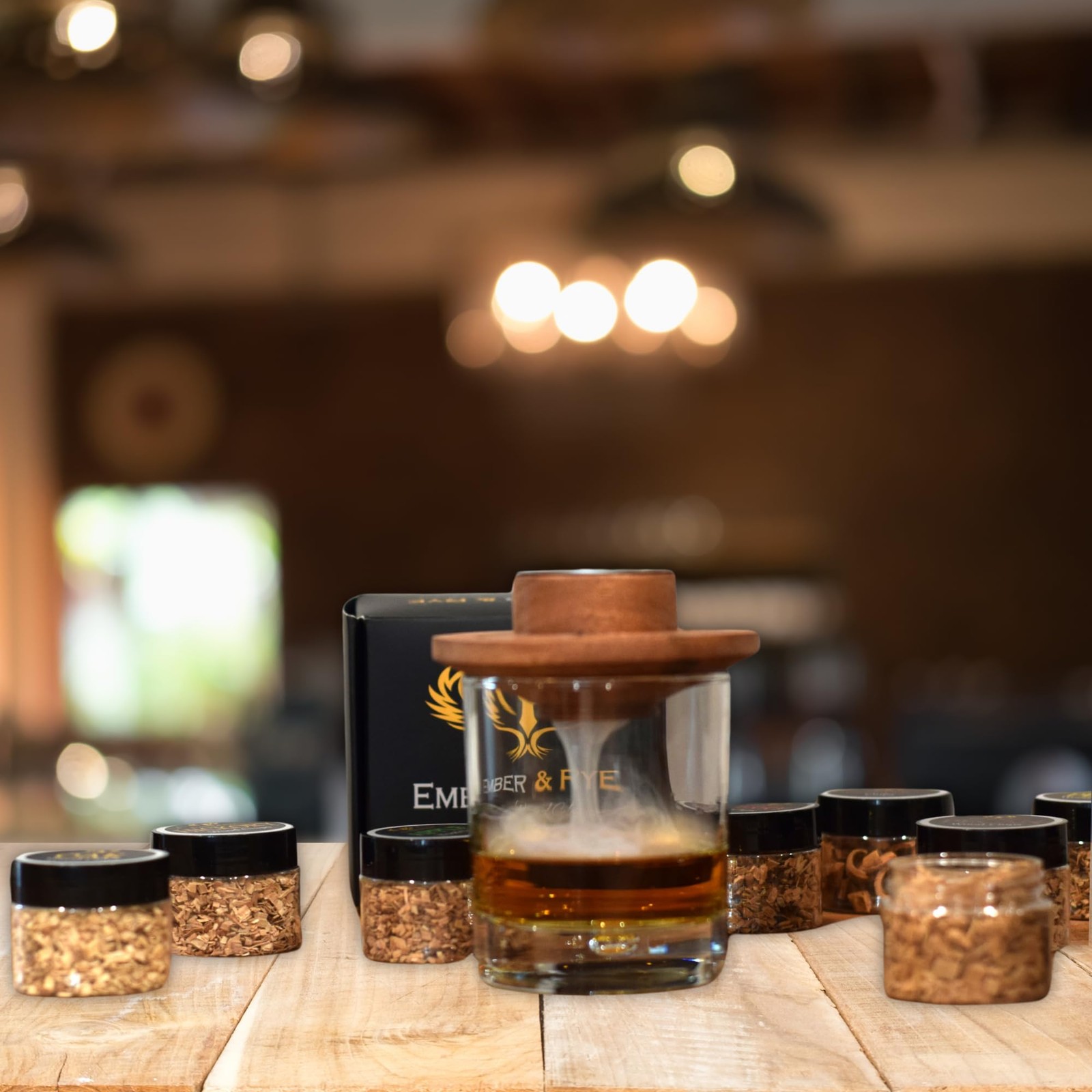 Wood Chips for Cocktail Smoker Variety Pack - 8 Flavors of Cocktail Smoker Wo...