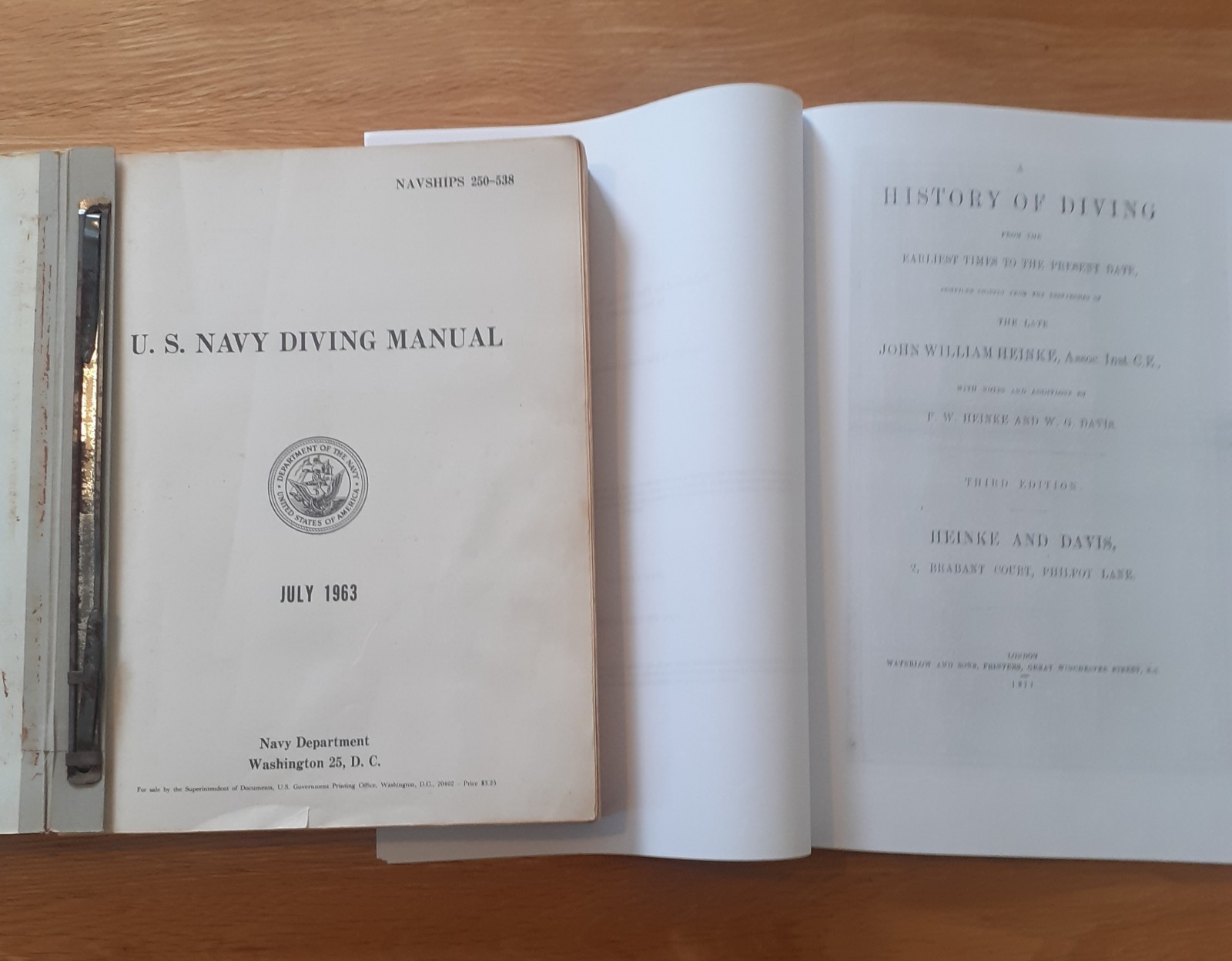 Diving Helmet Related Books Siebe Gorman interest