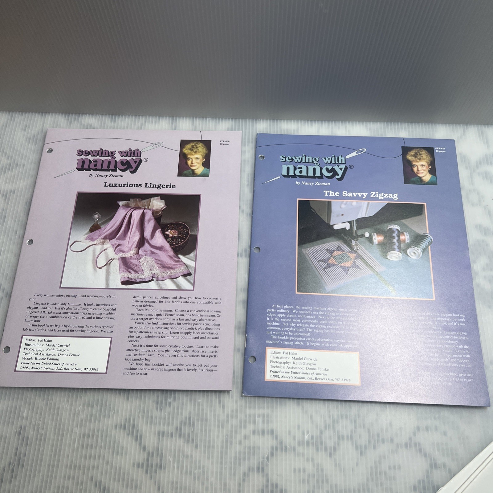 Sewing With Nancy Lot Of 19 Booklets, Pamphlets, And Transcripts 1990’s