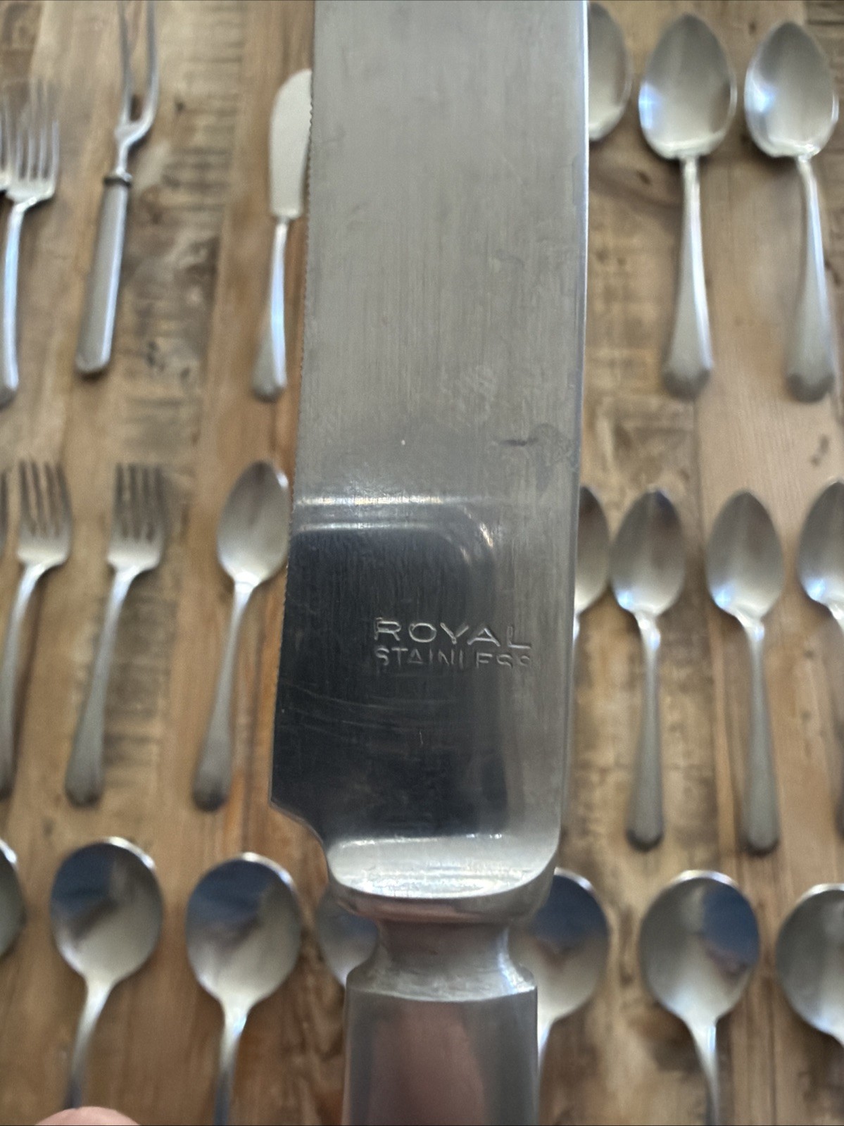 61 Pieces Royal Stainless STREAMLINE Allegheny Metal SS Flatware