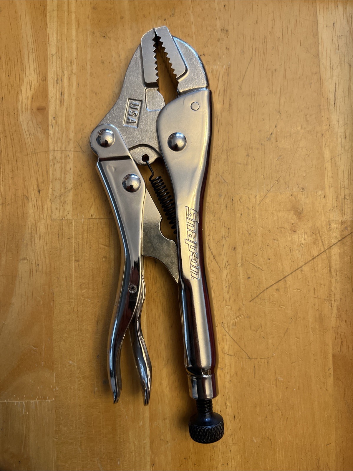 SNAP ON TOOLS LP7F 7" FLAT JAW LOCKING VISE GRIP PLIERS USA NEW 🔥 USA