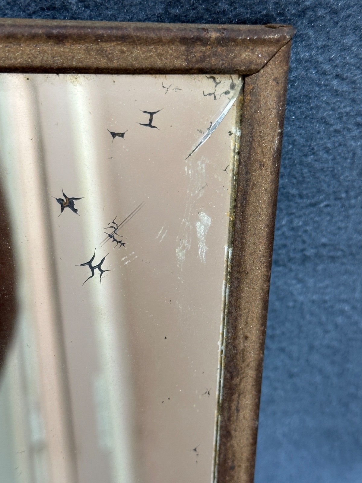 Vintage Royal Crown Cola Mirror Thermometer Wall Hanging Retro 1950s Advertising