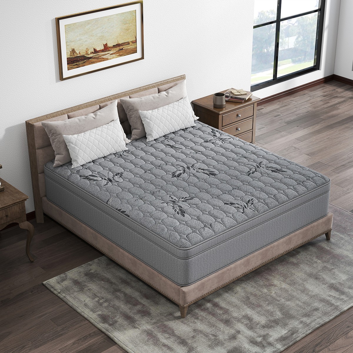 12/14-Inch Gel Memory Foam Hybrid Spring Mattress in a Box