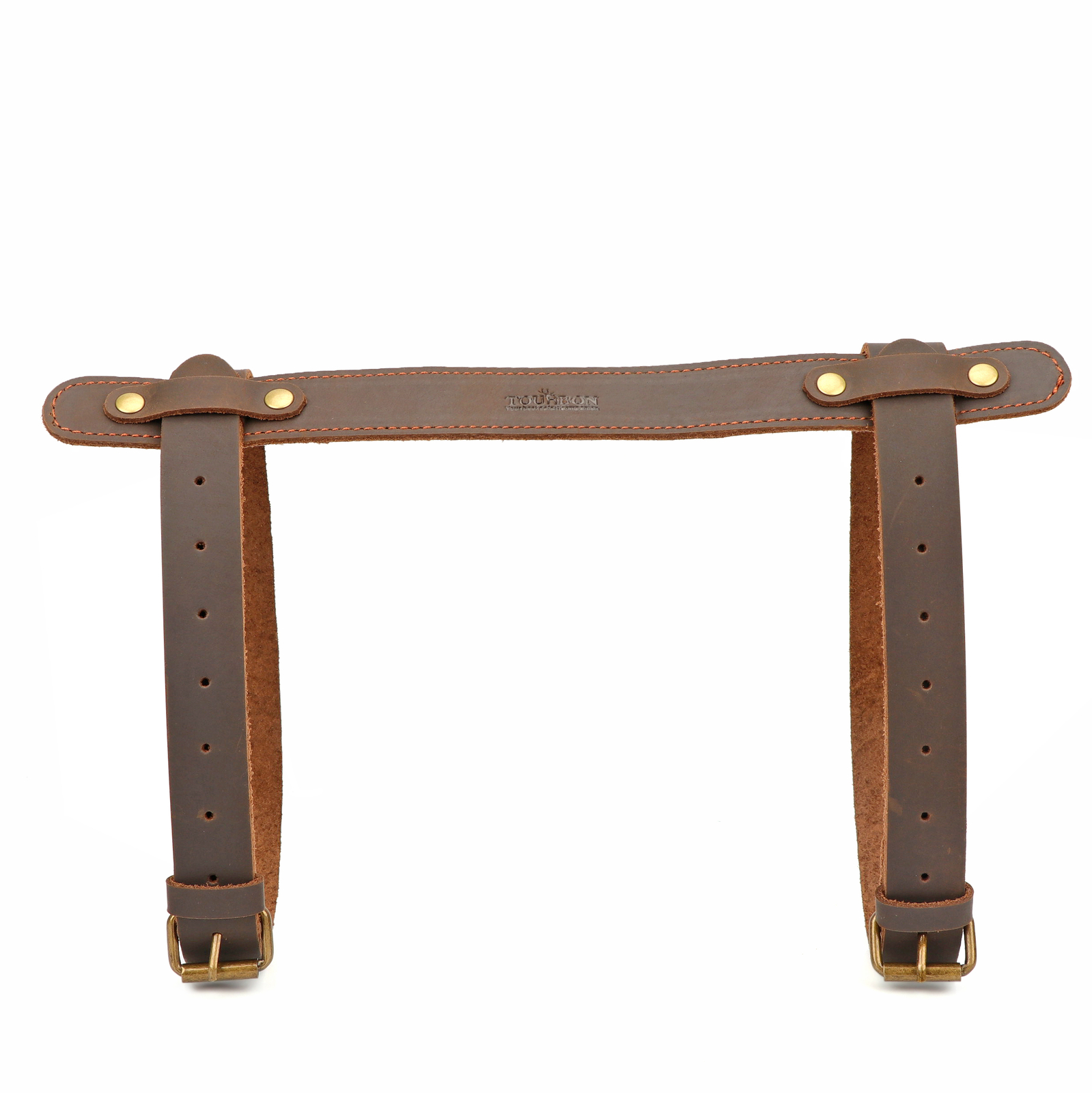 TOURBON Leather Picnic/Motorcycle Blanket Carry Handle Camp Belt Bedroll Strap