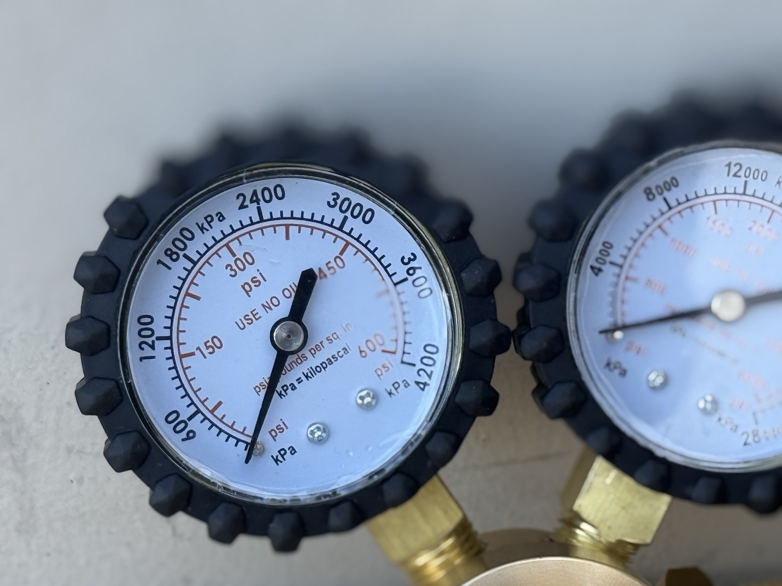 Nitrogen Dual Gas Regulator 0-600 PSI HVAC Purging Pressure Charge CGA580 & HOSE