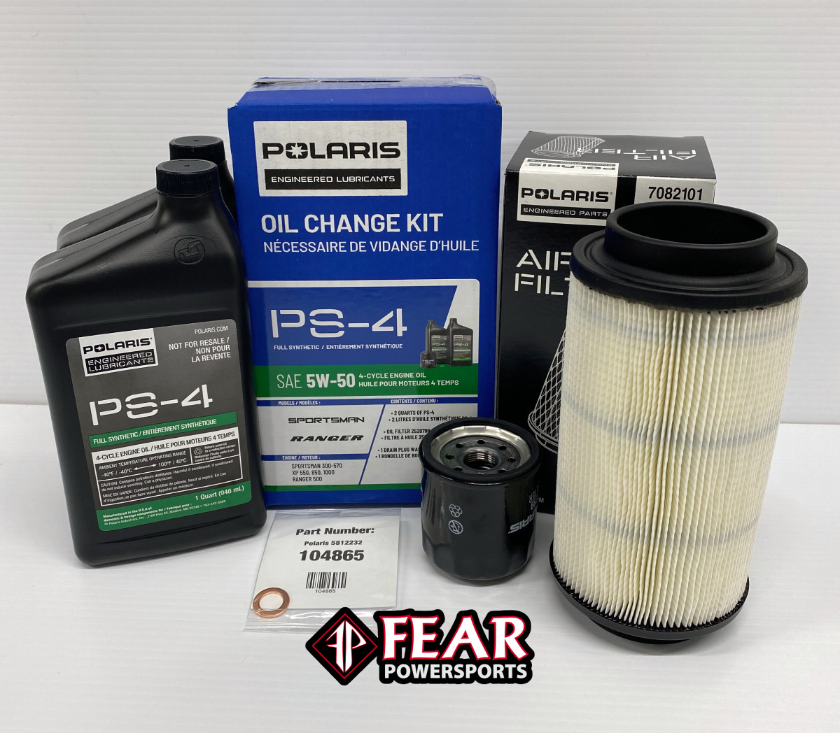 2016-2026 Polaris Sportsman 570 OEM Complete Service Kit - Oil Change Air Filter