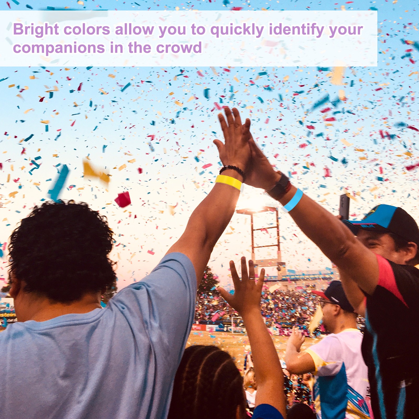 100Pcs Paper Wristbands for Events, Waterproof Hand Bands, White