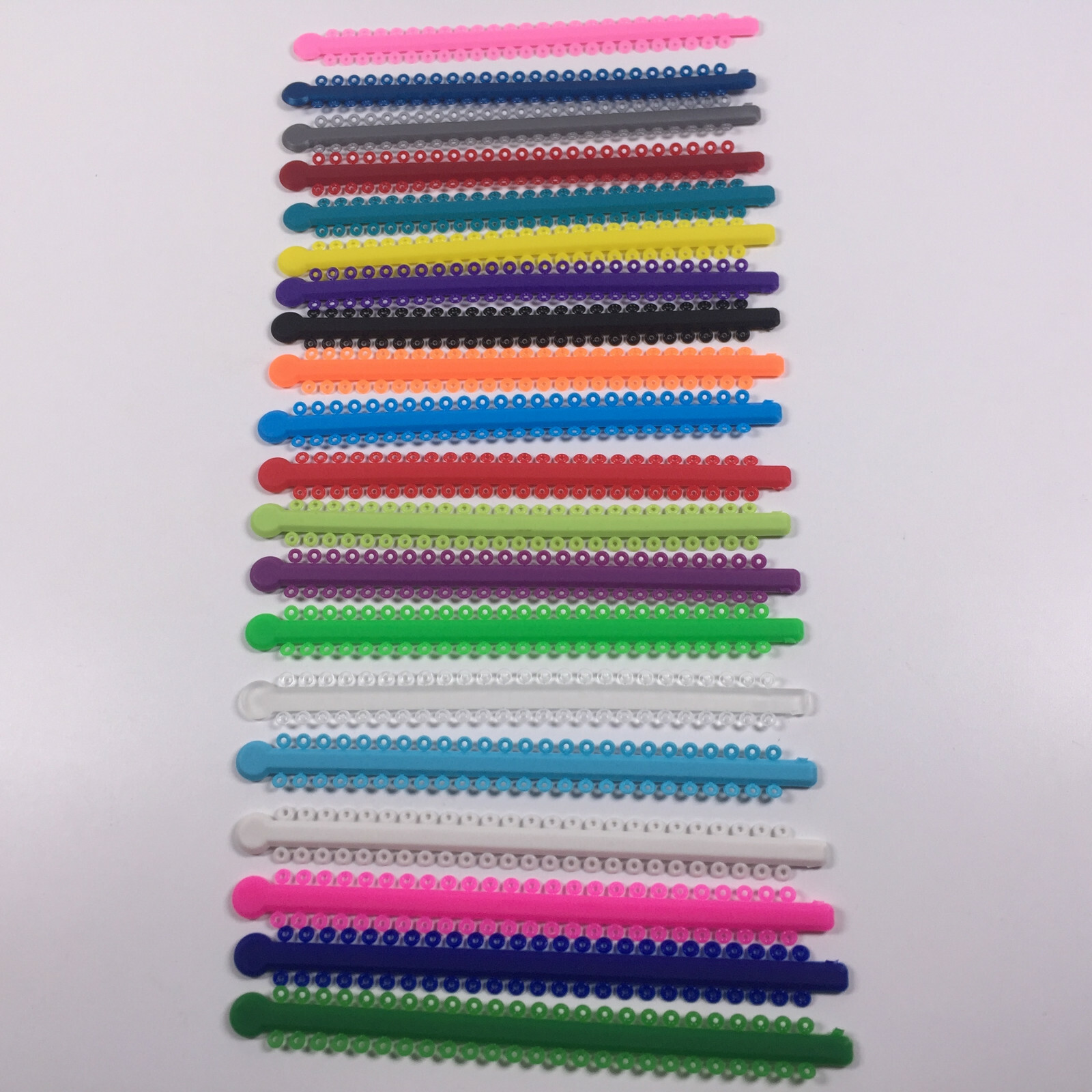 Dental Ligature Ties Light Force Ortho Rubber Elastic Band 1000Ring/Bag 48colors