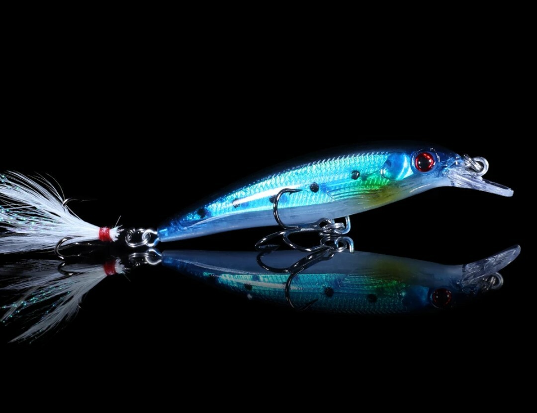 10 pcs Hard Minnow Fishing Baits Bass Lures Crankbait Tackle Wobbler New Lot