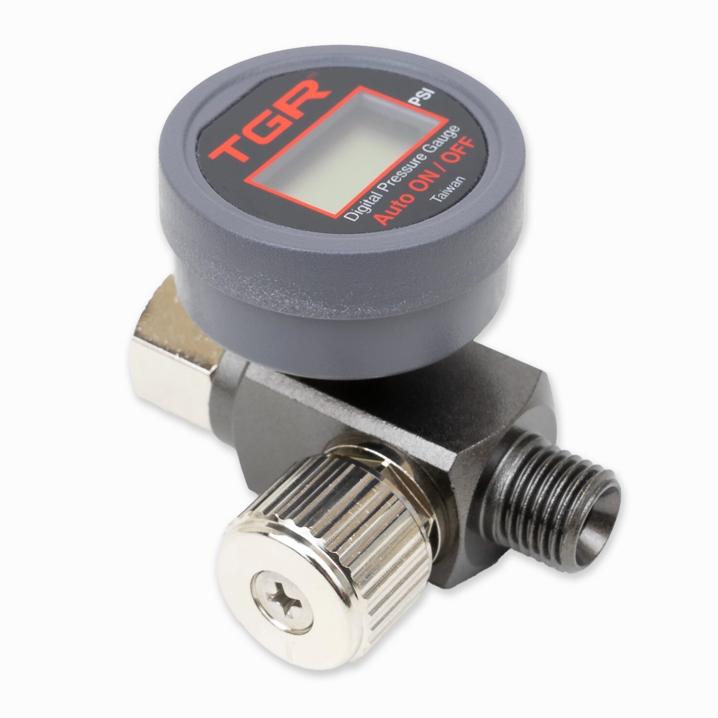 TGR Air Adjusting Valve with Digital Pressure Gauge for Spray Guns (1/4” NPS)
