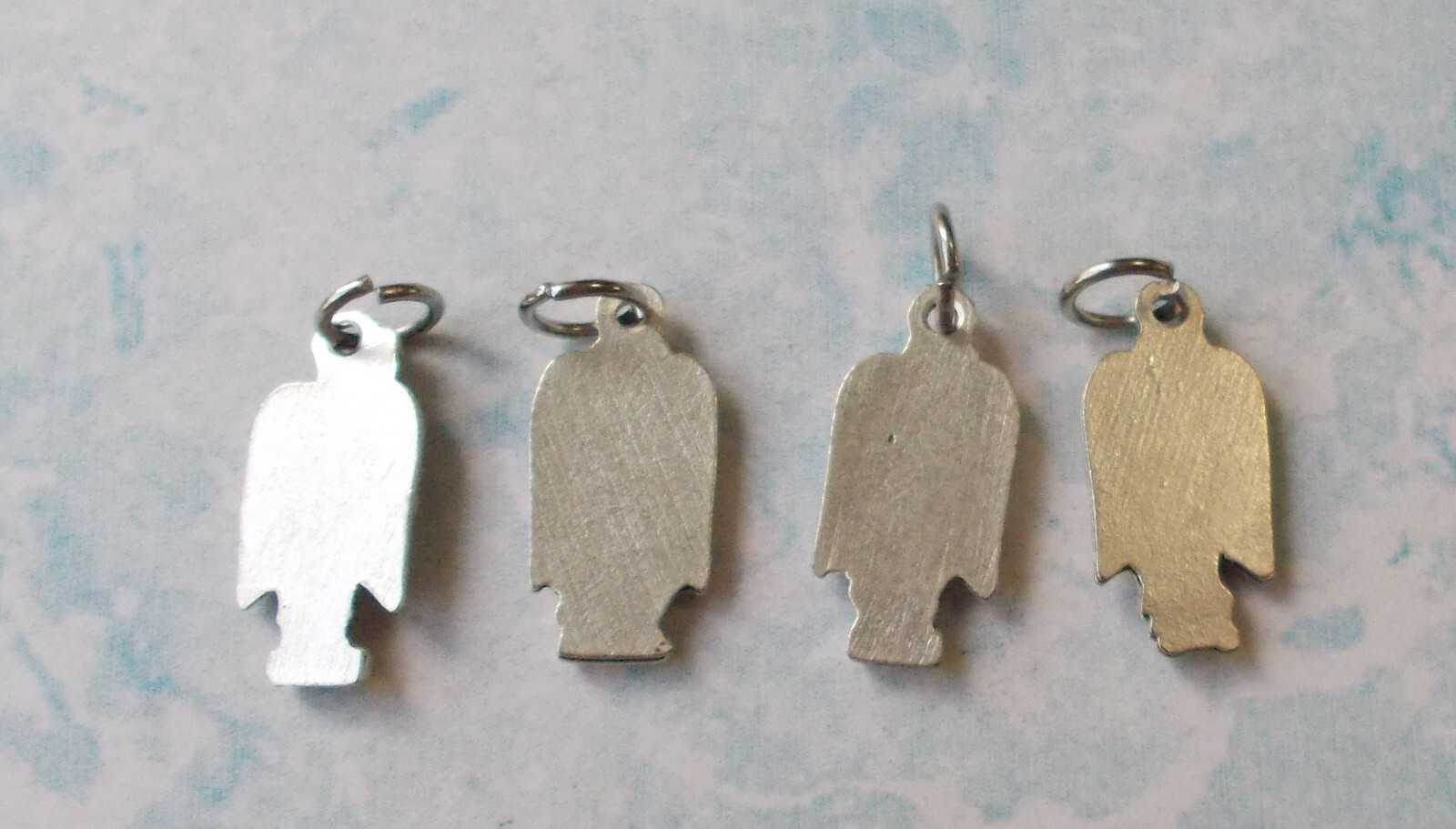 Lot 4 Archangel St Medals Michael Uriel Gabriel Raphael Silver Metal Saint Italy