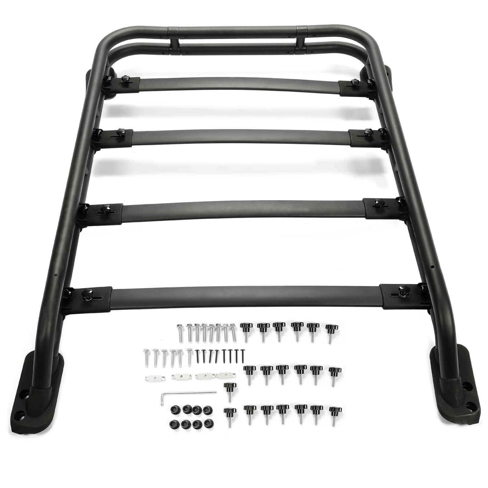 Black Adjustable Roof Rack Cargo Basket w/Bolts For Toyota 4Runner 2010-2024 23