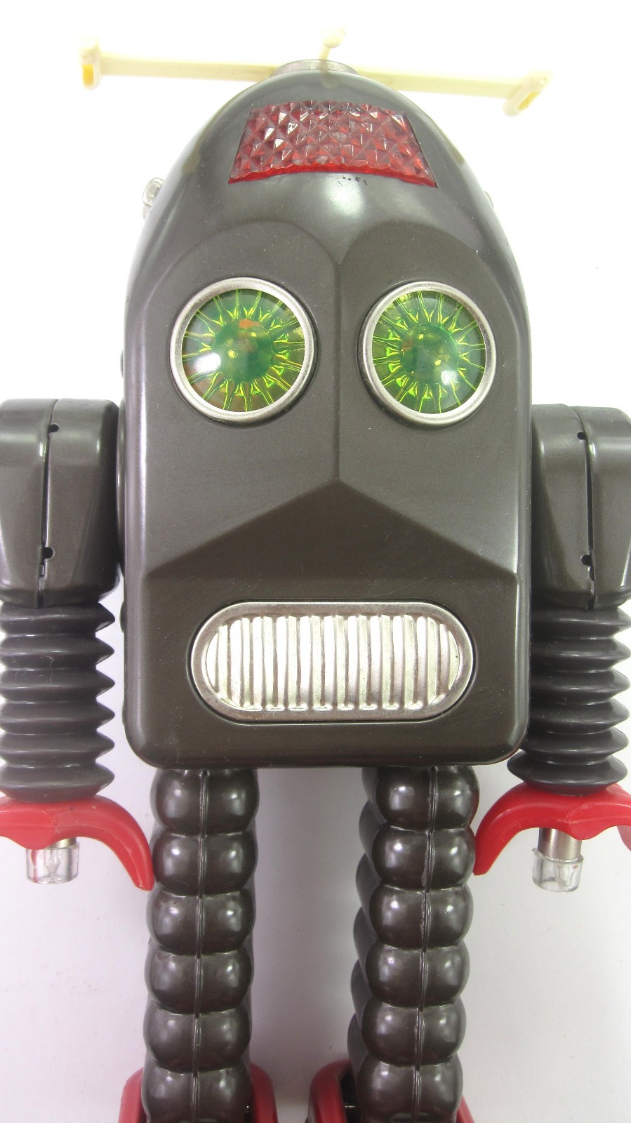 Vintage THUNDER ROBOT 11.5" Tin Reproduction Robot For Display - Schylling Brown