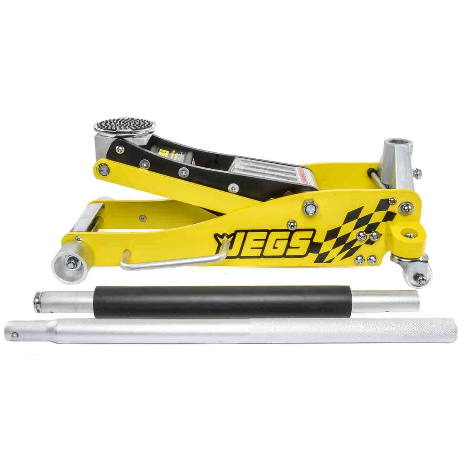 JEGS 80077 3 Ton Professional Low-Profile Aluminum Floor Jack