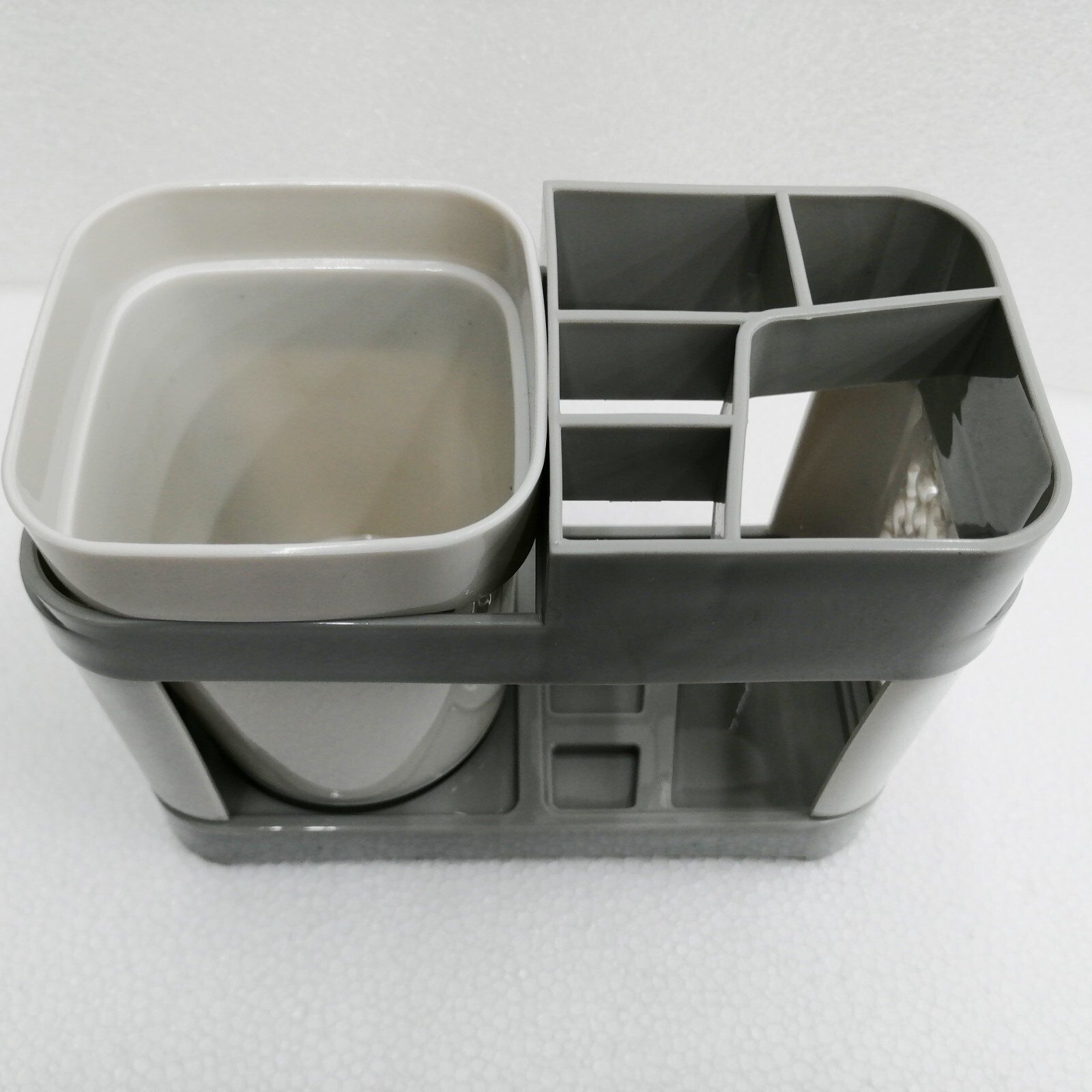 Traditional or Electric Toothbrush, Toothpaste Shelf, with 1 Rinse Cup and 5 Sl