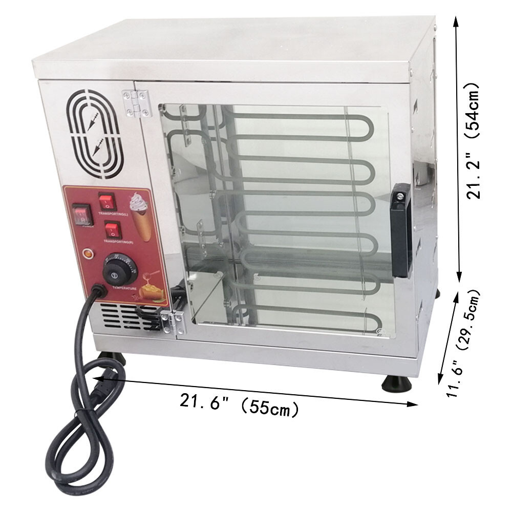 Commercial Electric 110V Ice Cream Cone Chimney Cake Roll Maker Oven Machine