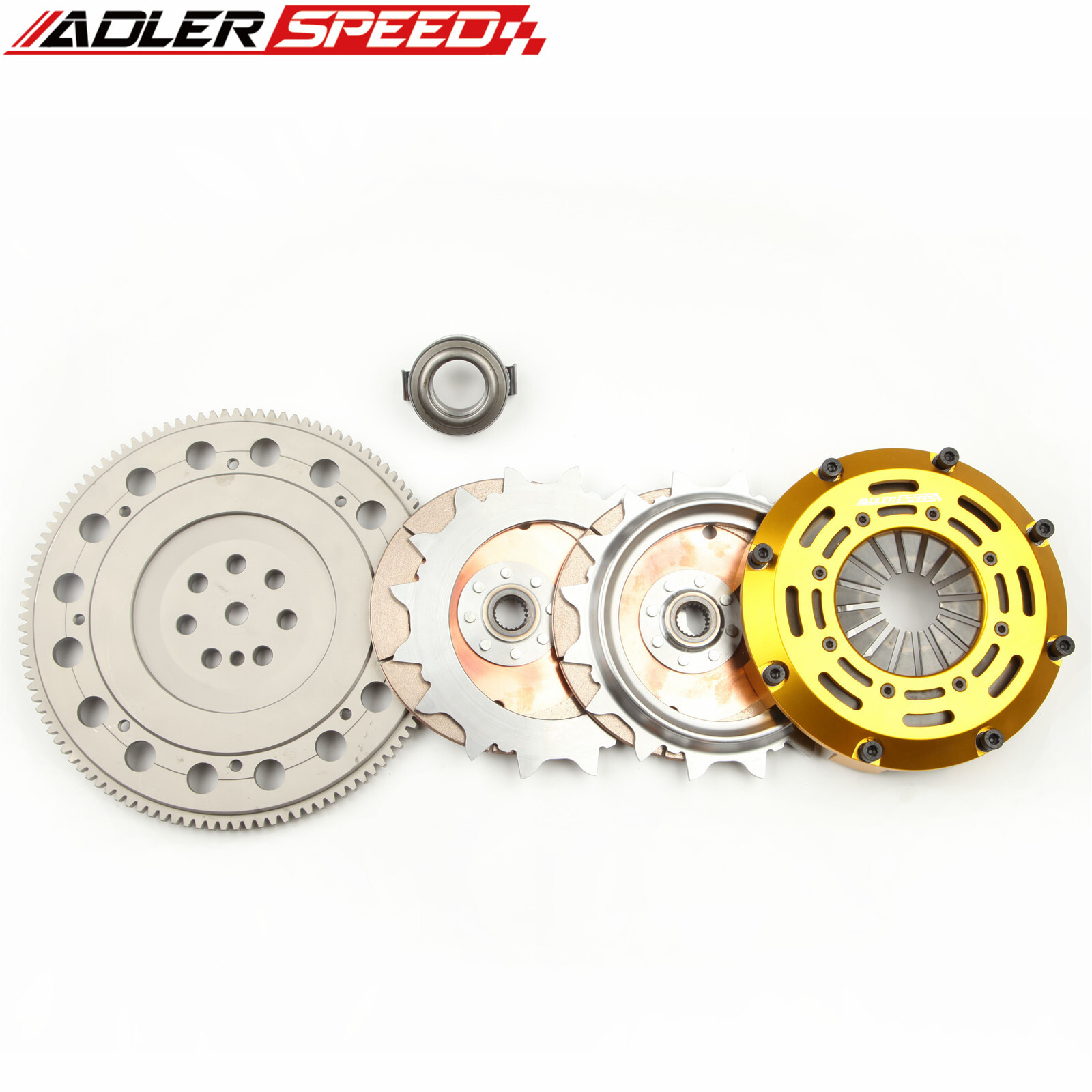 RACE TWIN DISC CLUTCH KIT FOR 93-99 ECLIPSE TALON GST TSI FWD 7 BOLT MEDIUM WT