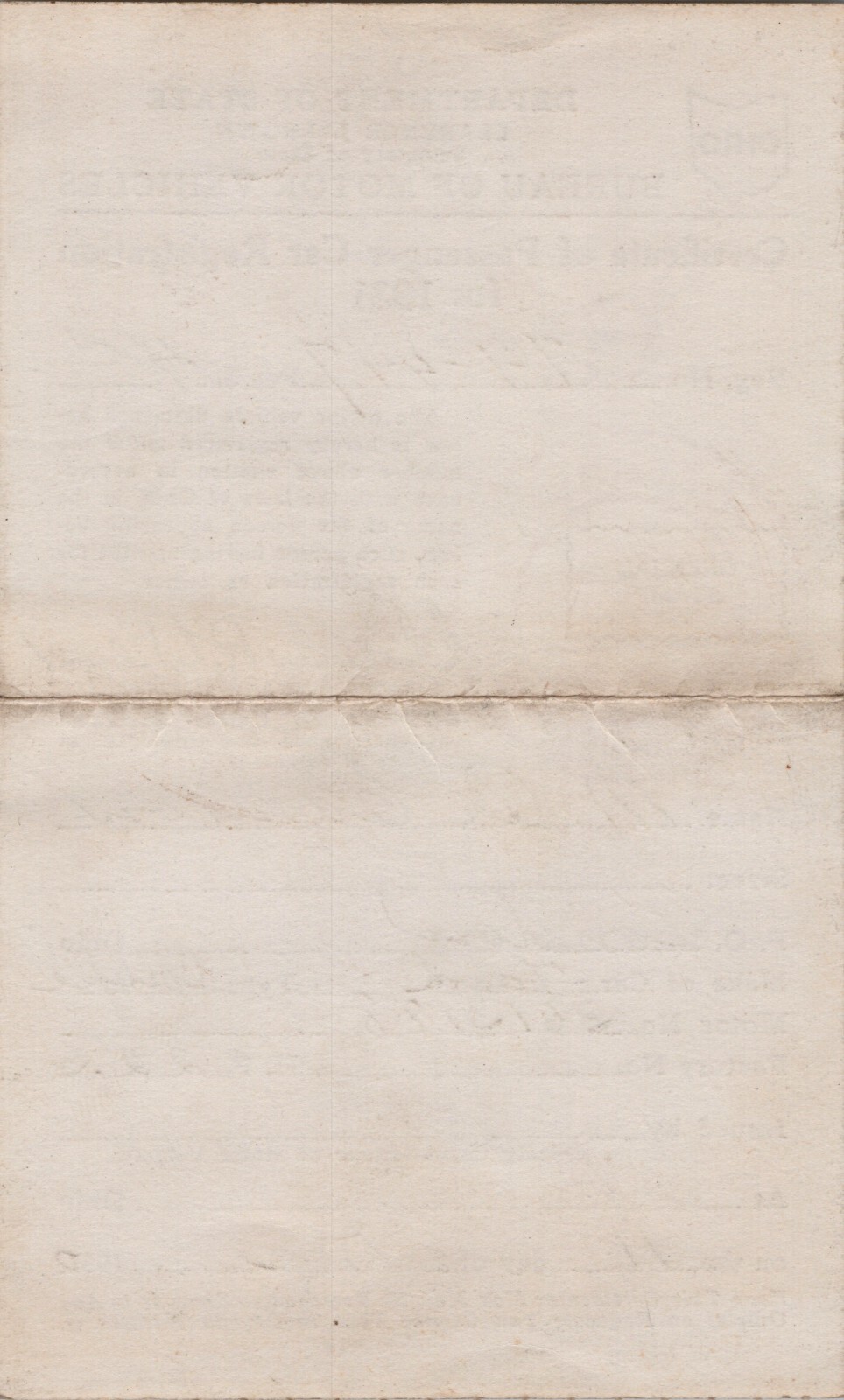 1931 London, Ohio M.B. Cannon (Cigars) Car Insurance & Registration Certificate