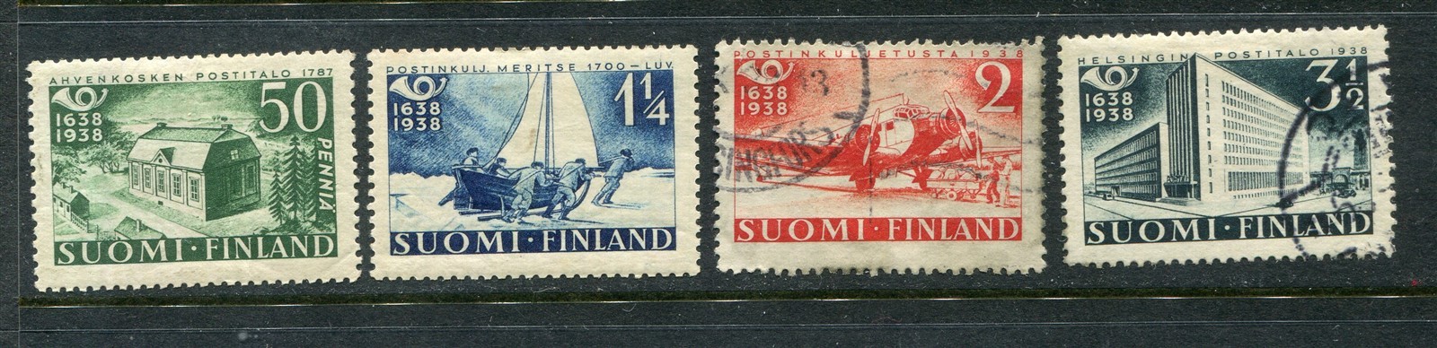 Finland #215-218 Complet Set Ship and Plane [Marked as Used]