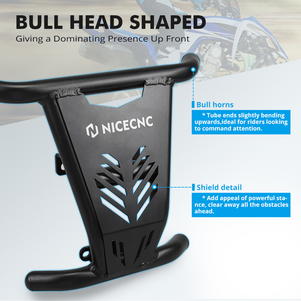 Billet Aluminum Front Bumper Grab Bar For Yamaha Raptor 700 700R 2006-2022