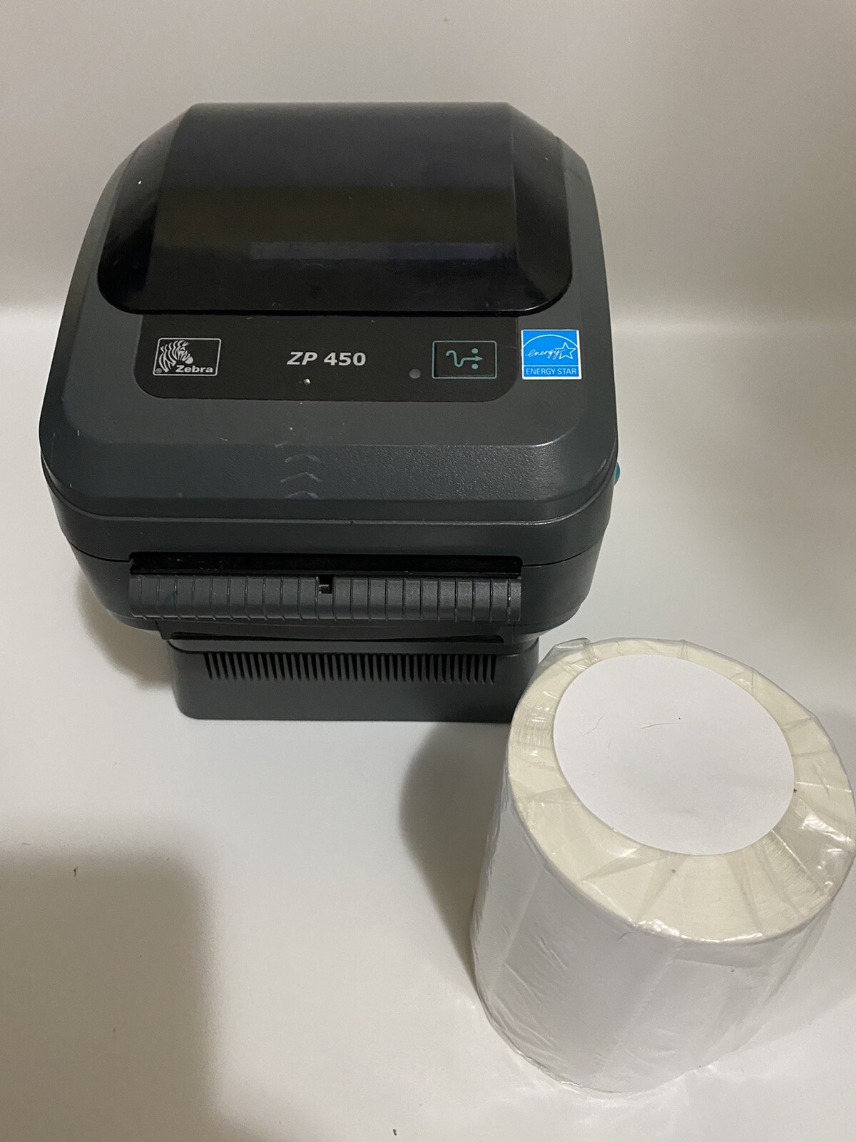 Zebra ZP450 Thermal Label Printer w free Labels & Cable RENEWED