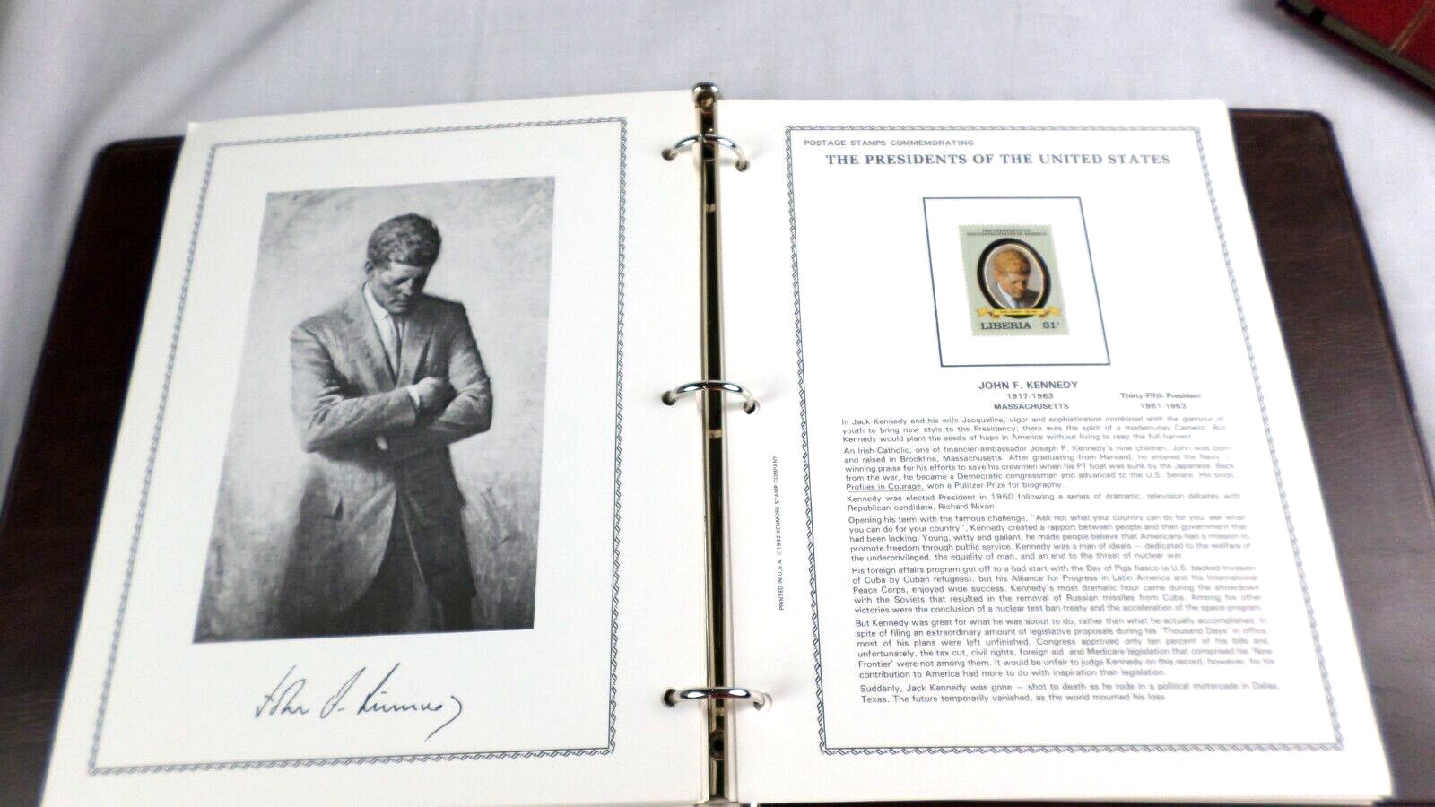 1984 Kenmore "The Presidents of United States" Liberia 39 Stamps &4 Sheets Mint
